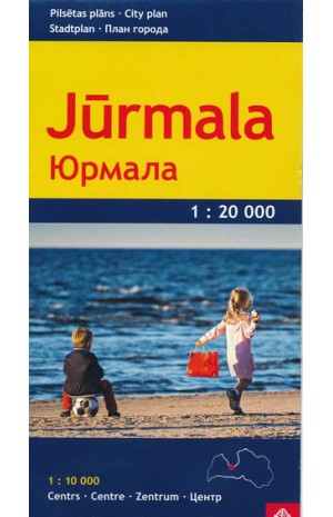 Jūrmala. Miesto planas M 1:20 000