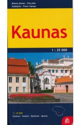 Kaunas. Miesto planas M 1:25 000