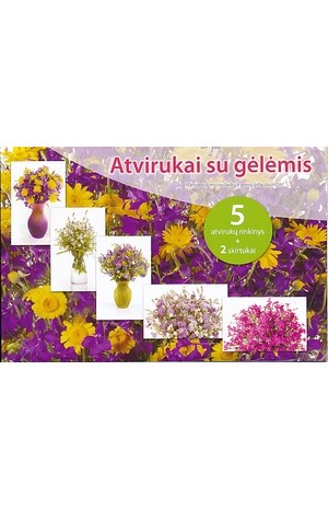 Atvirukai su gėlėmis (Violet.)