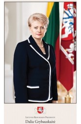Prezidentės D. Grybauskaitės plakatas