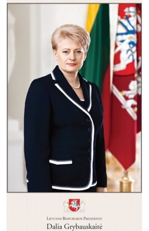 Prezidentės D. Grybauskaitės plakatas
