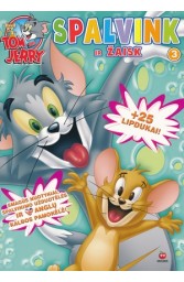 "Tom and Jerry" spalvink ir žaisk + 25 lipdukai!