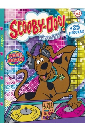 Scooby-Doo! Užduotėlės + 25 lipdukai (Nr.1)