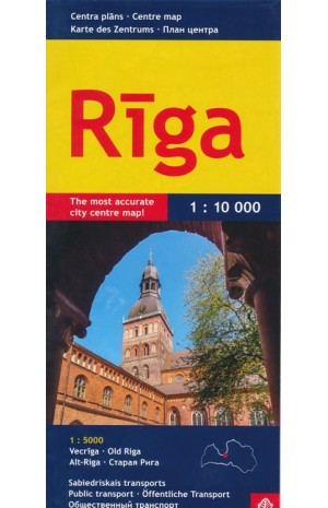 Ryga. Centro planas M 1:10 000