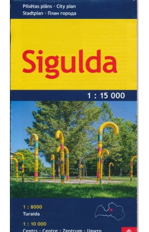 Sigulda miesto žemėlapis 1 : 15 000