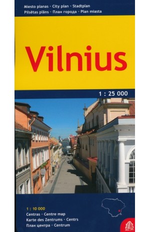 Vilnius. Miesto planas. M 1:25 000
